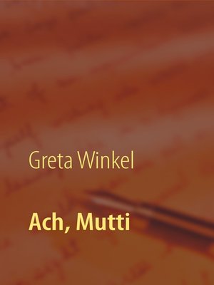 cover image of Ach, Mutti